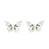2 Adornos colgantes de Navidad PAPILLON